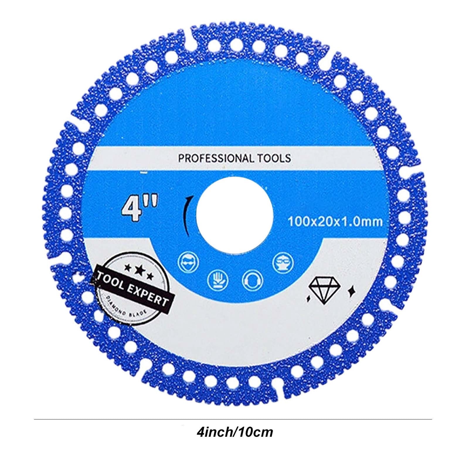 thumbnail image 2 of JTEX 4.5" Indestructible Disc – Diamond Cutting Blade For Angle Grinder, 7/8" Arbor, For Metal, Wood, Tile, Stone, Concrete & PVC 2 of 5