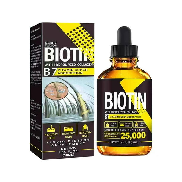 Aceite capilar con vitamina E y vitamina B7 para engrosar y fortalecer