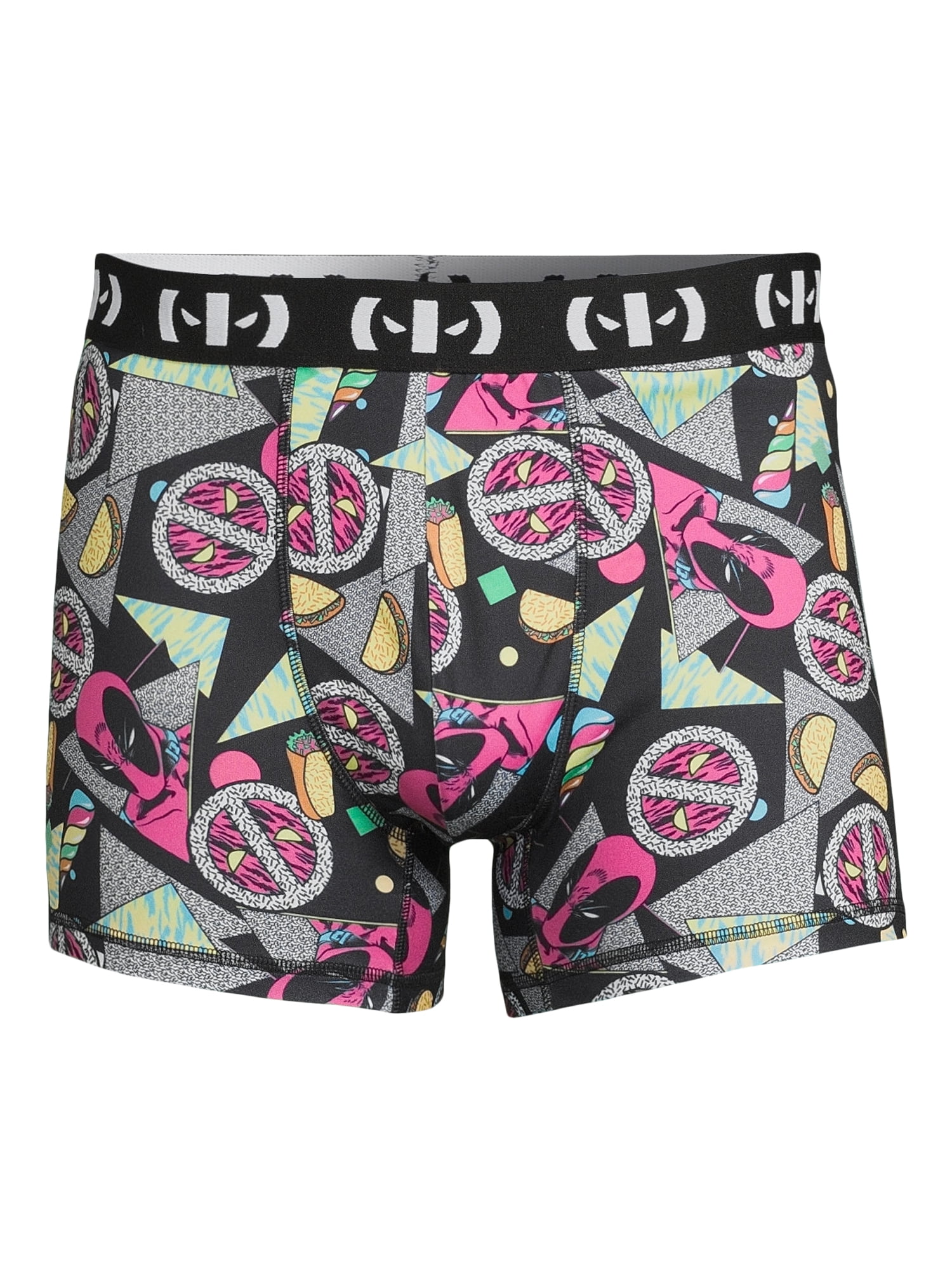 Deadpool Men's Breathable Polyester Boxer Briefs, Multicolor (2 Pack)