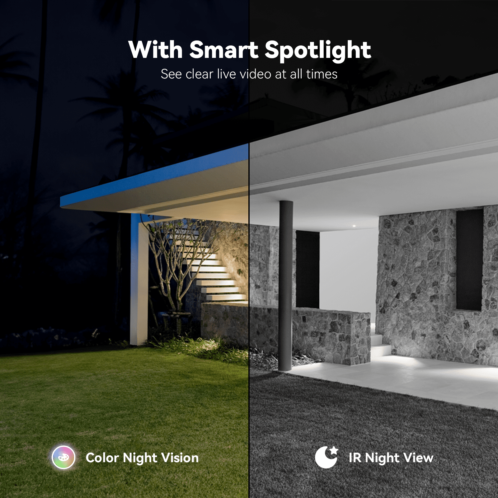 Liwan Solar Security Camera Wireless Outdoor, 2K WiFi Camera with 360° Coverage, Color Night Vision, Motion Alerts, Two-Way Audio & IP65 Weatherproof