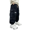 thumbnail image 3 of REDARER Boys Cargo Pants with Side Pockets Comfortable Long Trousers for Kids Autumn Winter Outdoor and School Wear,5-6 Years, 3 of 9