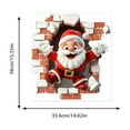 thumbnail image 2 of Santa Themed Wall Sticker For Festive – Unique Peel And Stick Character Wall Art For Home And Holiday Prep, 2 of 6