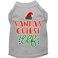 thumbnail image 4 of Mirage Pet Santa's Cutest Elf Screen Print Dog Shirt Green XS, 4 of 10