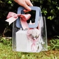 thumbnail image 4 of Bolsa de mano transparente de PVC blando, bolsa de regalo, bolsa de embalaje con asa, bolsa de almacenamiento de cosméticos, bolso de mano de plástico, regalo de boda, suministros para fiestas, 4 of 5