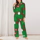 thumbnail image 2 of Fotbe Cute Santa Conjunto de Pijama de Manga Larga para Mujer con Estampado, Ropa de Dormir de 2 Piezas, Conjunto de Casa Suave y Cómodo con Bolsillos-Large, 2 of 7
