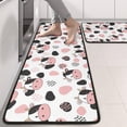 thumbnail image 2 of Kitchen Rugs Sets Of 2,White Cow Black Spot Geometric Pattern Anti Fatigue Kitchen Mat Rugs Non Slip Washable,Decorative Kitchen Floor Mats for Kitchen,Sink,Laundry,17"x47"+17"x47", 2 of 5