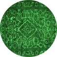 thumbnail image 1 of Ahgly Company Indoor Round Persian Green Traditional Area Rugs, 7' Round, 1 of 1