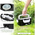 thumbnail image 6 of Moss & Stone Electric Lunch Box Food Heater for Adults Black & White Food Warmer Lunch Box, 12/24/110v Lunch Box Warmer Portable For Work/Car/Truck, Fork & Spoon & 1.5L Removable S.S Container, 6 of 9