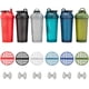 thumbnail image 2 of Hydra Cup ProFlow [paquete de 6] botellas mezcladoras de 28 oz para batidos de proteínas, tazas mezcladoras con batidor de bola, botella mezcladora con asa, Travel To Go, sin BPA (juego multicolor), 2 of 5