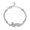 6, variant on Fashion Women 925 Silver Crystals Bracelet Butterfly Cross Evil Eye Love 0960-8