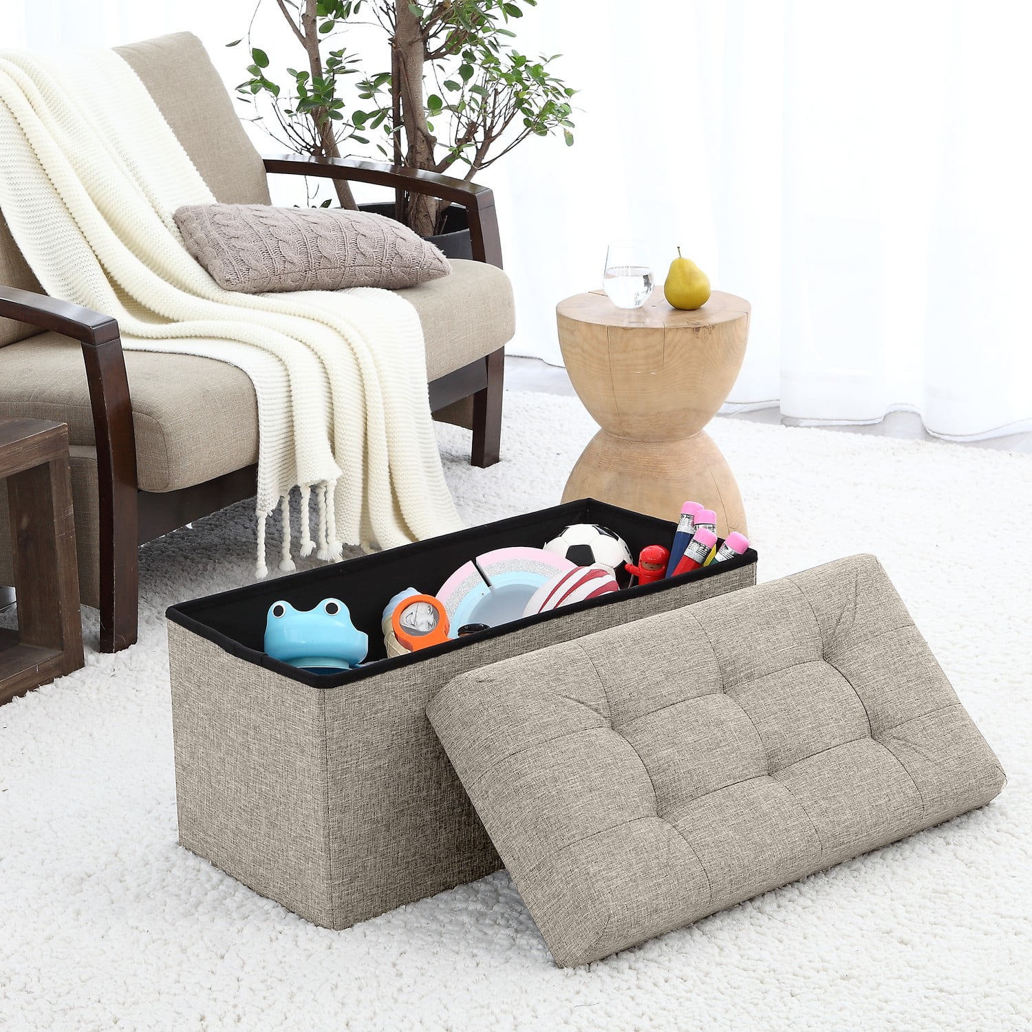 ornavo home foldable ottoman