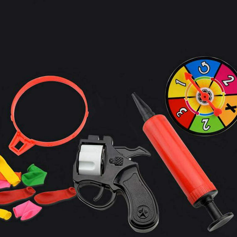 [New] Russian Roulette Model Balloon Gun Lucky Roulette Game thrilling  Board Game Family parent-child interactive Toy kids gift