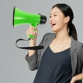 thumbnail image 4 of Raindrops 1Pcs Green ABS Rectangular Mini Megaphone Speaker for Outdoor Events with High Volume Output, 4 of 7