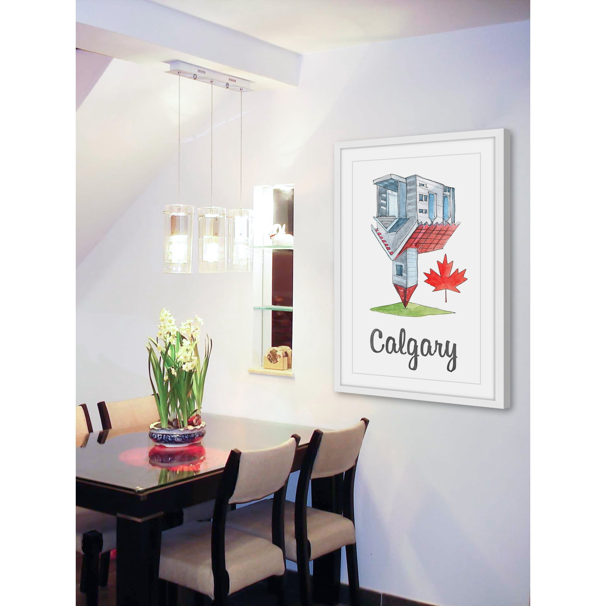 "Ramsay's Upside-Down Church" Framed Painting Print