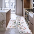 thumbnail image 2 of Cushioned Anti Fatigue Kitchen Mats for Floor, Spring Floral Kitchen Rug Mat, Flowers Kitchen Rugs and Runners Non Skid Washable, PVC Kitchen Sink Mat Set 2 Piece, 18'''' x 48'''' + 18'''' x 30'''', 2 of 6
