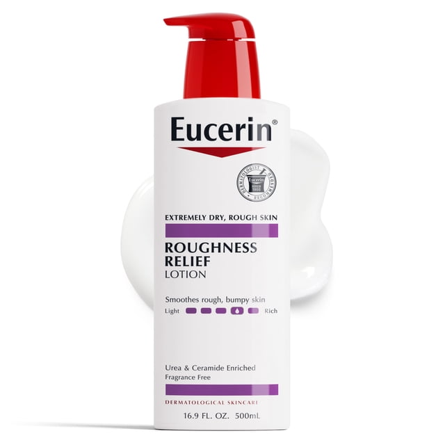 Loción corporal Eucerin Roughness Relief para piel seca, 500 ml