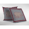 thumbnail image 2 of Amrita Sen Broadcloth Zippered Pillow With Red on Gray CAPL60BrCDS-ZP-26x26, 2 of 4