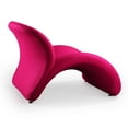 thumbnail image 2 of Manhattan Comfort Rosebud Fabric Accent Chair in Fuchsia Pink (Set of 2), 2 of 5
