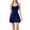 Blue, variant on Women's Active A-Line Dress - Slim Fit, Adjustable Straps, Removable Cups, Gym/Outdoor