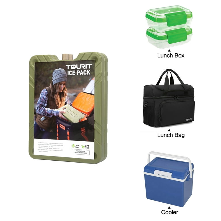  TOURIT Reusable Ice Pack for Lunch Box, Lunch Bags