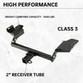 thumbnail image 3 of Kojem Trailer Hitch Receiver for 13-19 Ford Escape SEL/SE/S/Titanium Rear Bumper Towing Class 3 2" 3500 lbs, 3 of 8