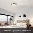 thumbnail image 5 of Aspen Creative White 63004L-2 Large LED Flush Mount Finish with Glass Shade, 5 of 5
