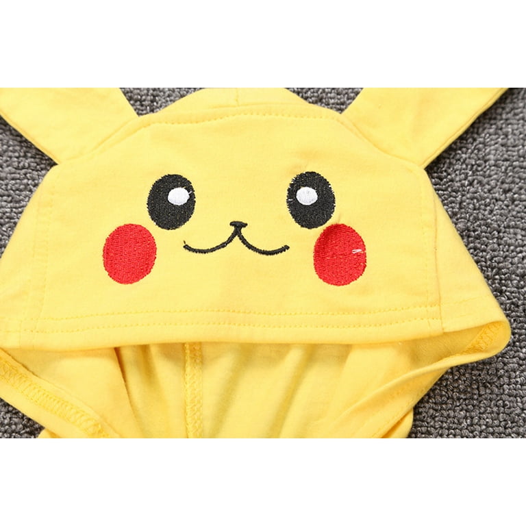 Cartoon Pokemon Pikachu Baby Pyjamsa Newborn Winter Long-sleeved Clothing  Kids Rompers Babies Toddler's Clothes Costume