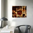 thumbnail image 4 of COMIO Still Life Wine Glass Canvas Wall Art for Kitchen Dining Room Pictures Modern Vintage Brown Painting Prints Framed Artwork for Bar Pub Home Decor, 4 of 5