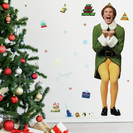 Roommates Buddy The Elf Giant Wall Decals Walmart Com