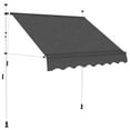 thumbnail image 4 of vidaXL Retractable Awning with Hand Crank Sunshade Shelter for Patio Outdoor, 4 of 91