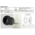 thumbnail image 2 of Delaney Brookhaven Dummy Door Knob in Satin Nickel with Square Trim, 2 of 3