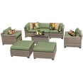thumbnail image 1 of Hampton 8 Piece Outdoor Wicker Patio Furniture Set 08a, 1 of 7
