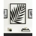 thumbnail image 7 of Kate and Laurel Malak Modern Leaf Metal Plaque, 22 x 28, Black, Industrial Metalwork Tropical Art for Wall Decor, 7 of 7