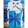 thumbnail image 4 of Jollidays Men's Hanukkah Ugly Holiday Sweater with Drink Pocket, Sizes S-3XL, 4 of 5