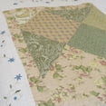thumbnail image 4 of Laura 100% Cotton 3PC Floral Vermicelli-Quilted Embroidered Patchwork Quilt Set (Full/Queen Size), 4 of 6