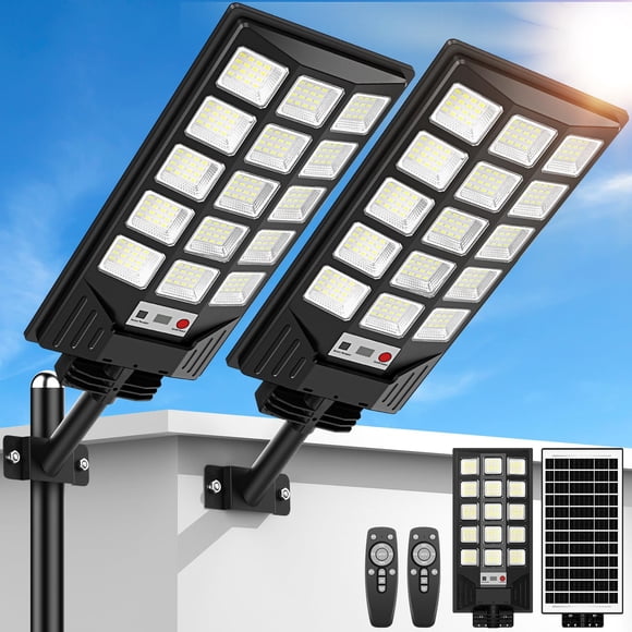 Farolas solares con sensor de movimiento CNOIJUTS 30000LM 6500K