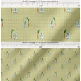 thumbnail image 2 of Soimoi Cotton Voile Fabric Carrot & Rabbit Dots Print Fabric by Yard 56 Inch Wide, 2 of 7