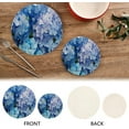 thumbnail image 4 of Coolnut Blue Hydrangea Round Cotton Trivets Pot Holders, Hot Pads Pure Cotton Stylish Coasters for Boho, Farmhouse, Kitchen - 2pcs Home Decor Gifts, 4 of 7