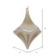 thumbnail image 2 of Vickerman MT194038D 8 in. Champagne Candy Glitter Drop Ornament, 2 of 3