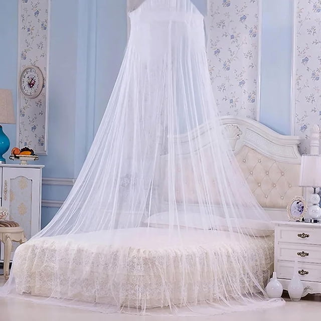 Mosquitera de cúpula blanca, mosquitera sin puerta, mosquitera para cama de matrimonio