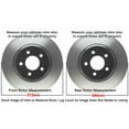thumbnail image 2 of Detroit Axle - Brake Kit for Volkswagen Bora Jetta GTI EOS Passat CC Audi A3 Quattro, Replacement Disc Brake Rotors Ceramic Brakes Pads: 12.28‘’ inch Front and 11.25'' inch Rear Rotors, 2 of 11