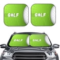 thumbnail image 2 of Vsdgher golf ball Print Car Windshield Sun Shade, Reflective Sunshade Window Sunshade Sun Visor Protector Fit for Cars,Trucks,SUVs-Large, 2 of 6