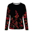 thumbnail image 4 of OKBOP Tunics Or Tops To Wear With Leggings,Fashion Print Long Sleeve Comfortable Breathable Round-Neck Blouses for Women Dressy Casual T Shirts, 4 of 5