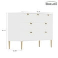 thumbnail image 2 of Boyel Living 7 Drawer Dresser Storage Cabinet, Chest of Drawer, (MDF) Wood Dressers & Chests of Drawers for Hallway, Entryway, White, 2 of 10
