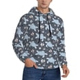 thumbnail image 2 of Wukai Turtle Print Men Hoodies Fleece Sweatshirts Long Sleeve Sweaters Pullover Fall Outfits Winter Clothes-X-Large, 2 of 7