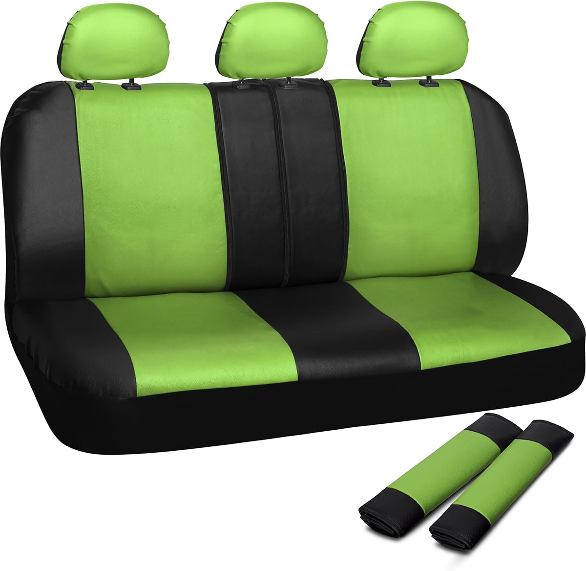 Oxgord Faux Leather Rear Bench Seat Covers Universal Fit For Car
