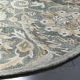 thumbnail image 3 of SAFAVIEH Bella Selna Floral Traditional Wool Area Rug, Grey/Multi, 5' x 5' Round, 3 of 6