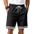 thumbnail image 4 of Jogging Shorts Men Jerdar Men's Basketball Shorts with Zipper Pockets Lightweight Quick Dry Mesh Athletic Running Shorts, 4 of 9