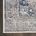 thumbnail image 6 of Nourison Brilliance Machine Washable Bohemian Ivory Blue 2' x 6' Area Rug, (2x6), 6 of 9
