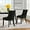 Black, variant on Modway Viscount 19" Modern Performance Velvet Dining Chair in Black/Light Gray